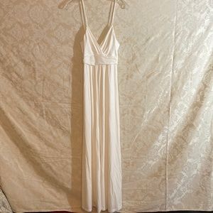 Beautiful Long white dress made by COCO look brand new worn once size M